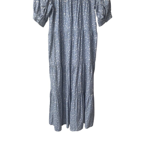 Madewell Puff Sleeve Midi Dress S Cottagecore Garden Peasant Floral Easter - Picture 8 of 13
